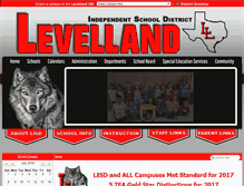 Tablet Screenshot of levellandisd.net